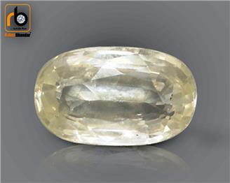 Unheated & Untreated Natural Certified Yellow  Sapphire Pokhraj 3.48CTS-2454